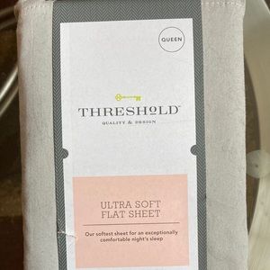 BRAND NEW Grey / Gray Flat Cotton Bedsheet